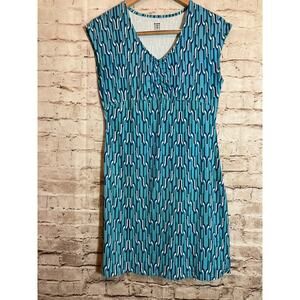 Title Nine Diamalete Dress Womens Medium Turquoise Nylon Stretch Athletic